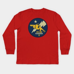 AV8B Harrier II Kids Long Sleeve T-Shirt